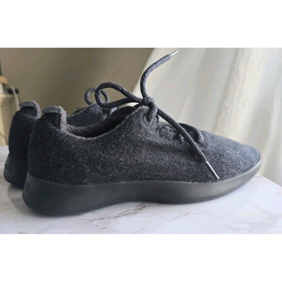 Allbirds Wool Runners Women’s Size 9 All Black Merino Wool Lace Up Comfort Shoes - Picture 12 of 12